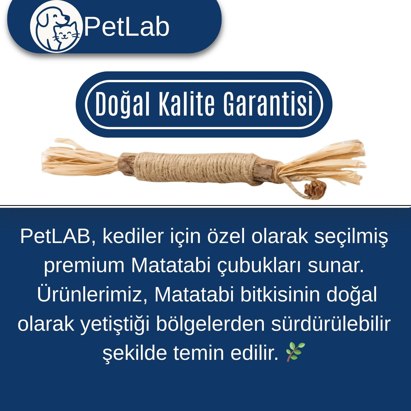 Doğal Kedi Çiğneme Çubuğu