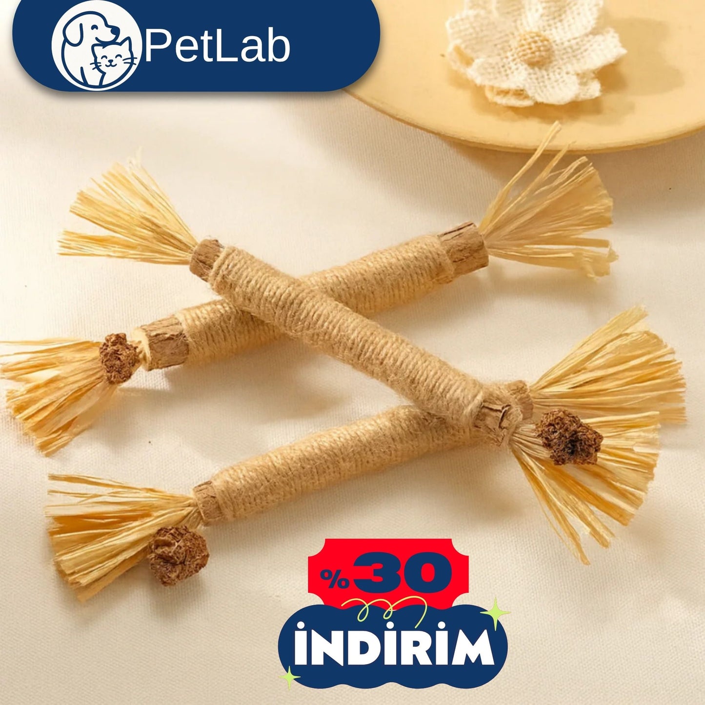 Doğal Kedi Çiğneme Çubuğu