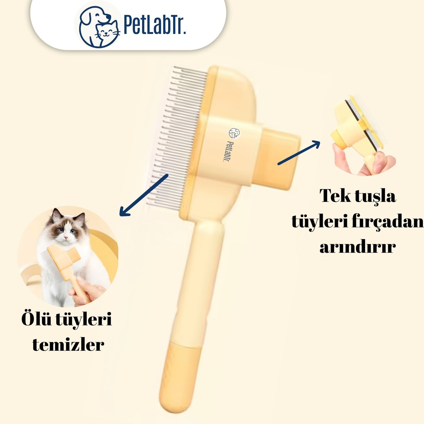 PetLabtr™ Masaj Etkili Tüy Temizleyici